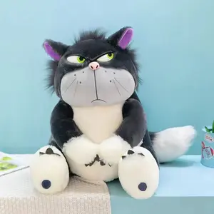 30/45/60CM Creative Cartoon Lucifer Funny Cat Plush Toy Doll Lucifer Doll Ornaments Children's Comfort Pillow Holiday Gift