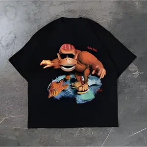 Retro Donkey Graphic T-Shirt for Men & Women | Trendy Streetwear Oversized Tee | Funny 3D Animal Print Design | Soft & Comfortable Cotton for Daily Wear, Gifts & Casual Outfits | Viral Aesthetic Graphic Tee humor top