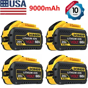 High efficiency 9Ah 12Ah DCB609-2 For DEWALT DCB606-2 20V/60V MAX FLEXVOLT Li-Ion Batte Portable Electric