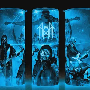 Glow in the Dark Sleep Token - Vessel - II - III - IV Rock Band Cup Mug Tumbler 20oz Drinkware Stainless Steel Insulated  Reusable Portable Flasks Plastic
