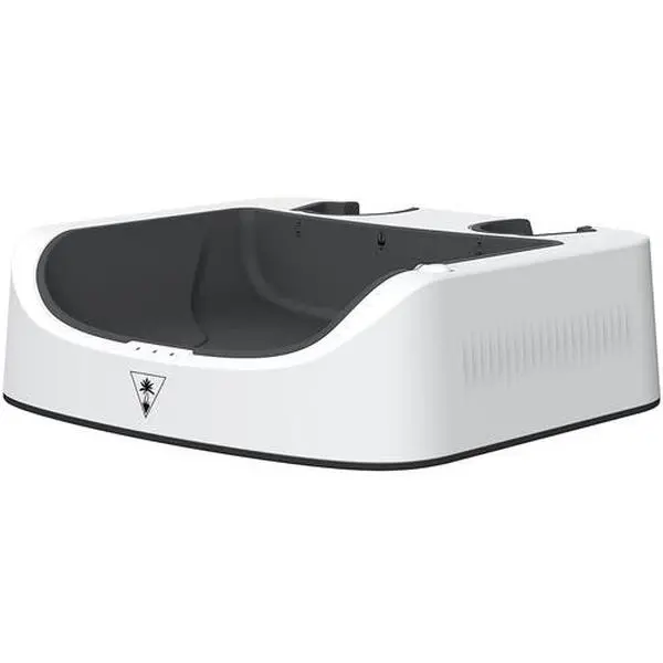 VR Accessory:  Turtle Beach Fuel Compact VR Charging Station - White and Grey for Meta Quest 2  [GAMES ACCESSORIES] Gray, White