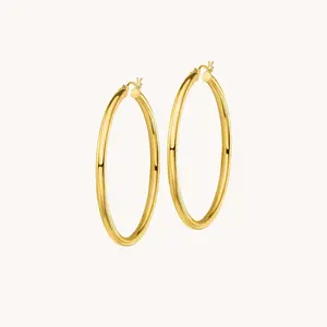 Signature Skinny Gold Vermeil 50mm XL Hoop Earrings