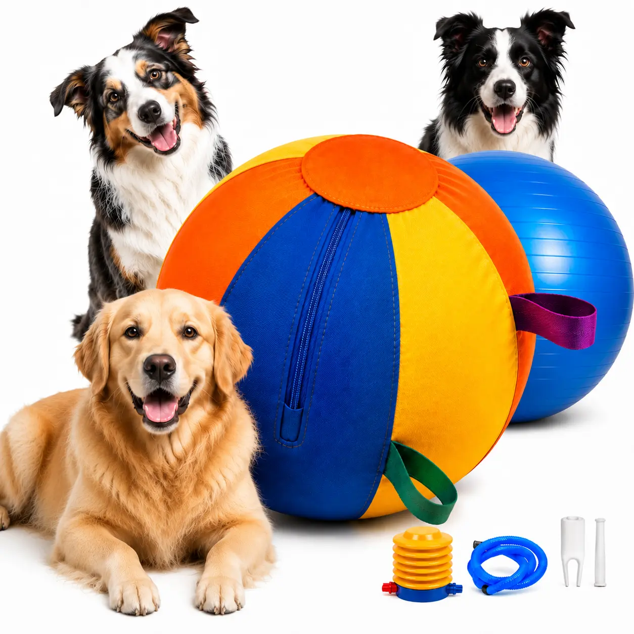 Inflatable Herding Ball for Dogs – Interactive Outdoor Chase & Pull Toy, Perfect Dog Birthday Gift, Not for Aggressive Chewing Dogs