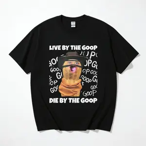 100% Cotton The Burnt Peanut Bungulator Goop Pattern Printed Casual Wear Lightweight Soft T-Shirt