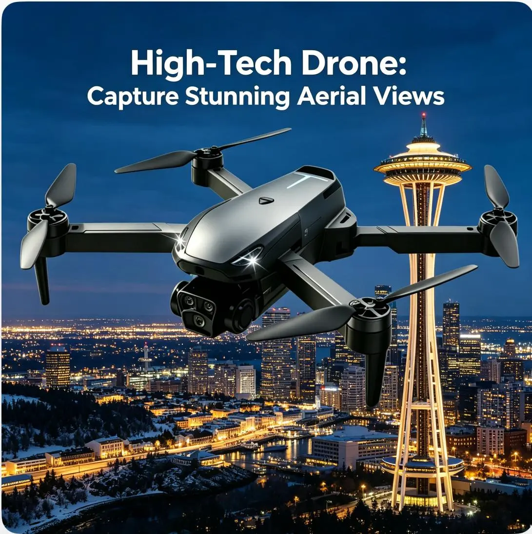 2026 M8 Pro Drone – 4K EIS Camera, GPS & 5G WiFi FPV, Brushless Motor, Optical Flow Hover, Smart Obstacle Avoidance, Auto Return, 360° Stunt Roll, Dual Batteries Included