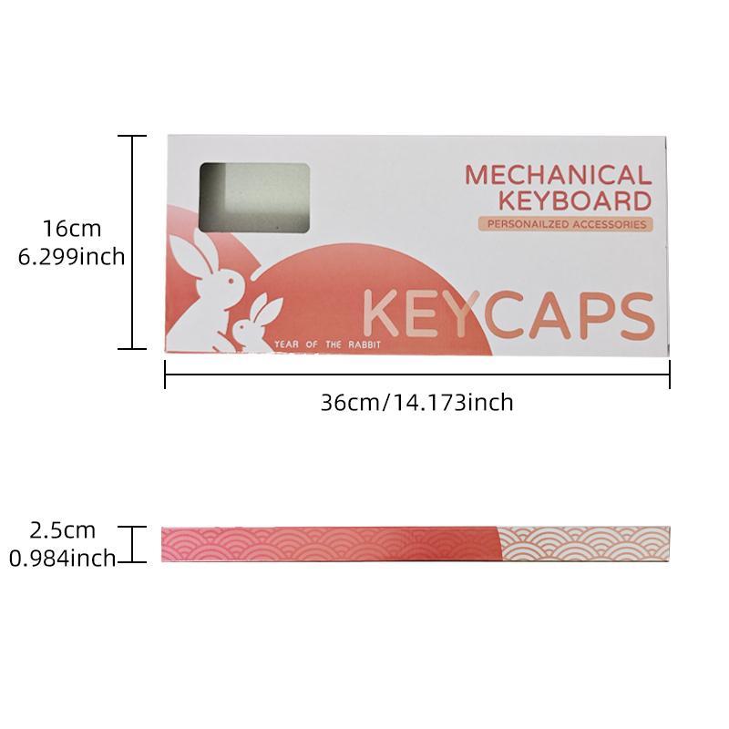 RGB Backlight Keycap, PBT Keycap, Keyboard Keycap for 6.25U Space 61 68 75 82 87 98 100 108, Computer Accessories