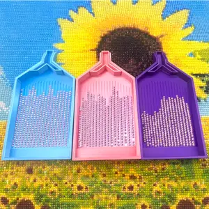 New Diamond Painting Tray Large Drill Tray Set Y-shaped Fully Enclosed Handmade DIY Dot Drill Tray Diamond Painting Tools Mosaic Embroidery Accessories