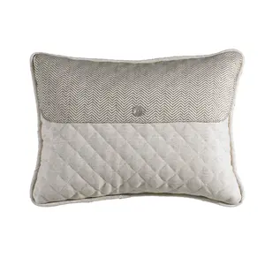 Fairfield Cream & Taupe Envelope Pillow