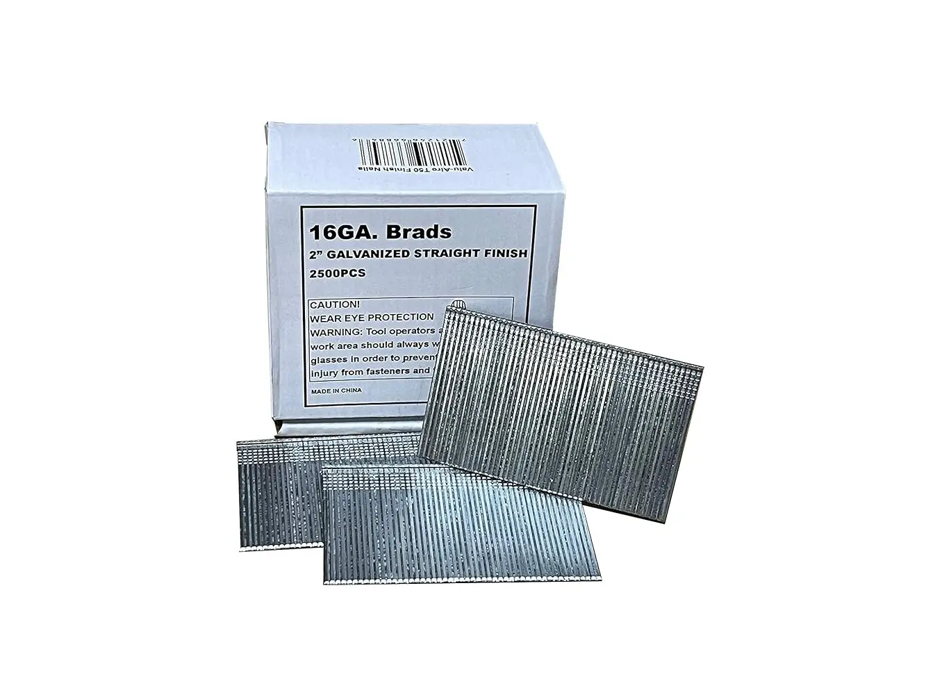 Valu-Air 2-Inch 16GA Galvanized Finish Nails for Nailer Guns - Rust-Resistant, Ideal for Trim, Molding, Carpentry, Interior Finishing