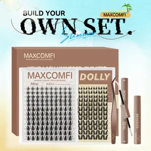 Bunny Style Mira & Dolly | MaxComfi Comic-Worthy Lashes Clusters, Girl CLusters Kit, Waterproof & Super Soft & Thin Band |  Waterproof Long-Lasting Bunny Anime Daily Manga Style Beginner-Friendly DIY Lashes for Girl Judy Hopps Zootopia Makeup