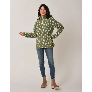 Westport Jacquard Tunic: Olive Leopard - FINAL SALE
