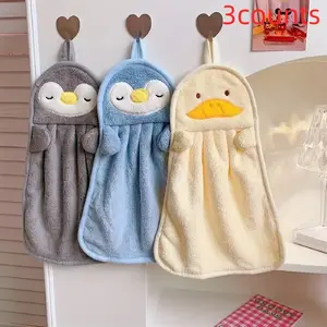 Cartoon Shape Hand Towel, Hanging Absorbent Soft Skin-Friendly Washcloth, 1pcs, Ideal for Bathroom Use, Durable & Comfortable