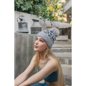 Wild Leopard Knit Beanie