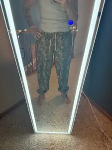 TICTOC - BAYOU Woodland Camo Fleece Jogger Tapered Sweatpants: Dark Camo