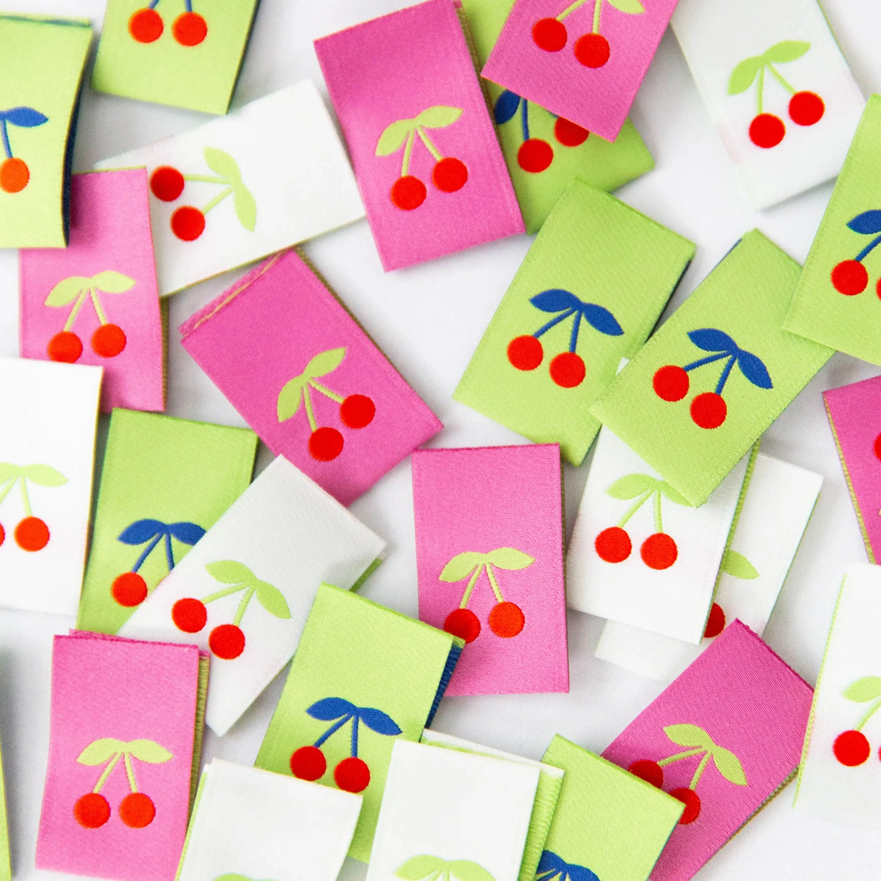 Colorful Cherries Multipack Quilt Labels - Knot and Thread Designs #202