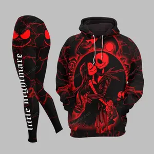 Little Nightmare Inspired Hoodie & Leggings Set – 2025 Halloween Spooky Couple Matching Outfit
