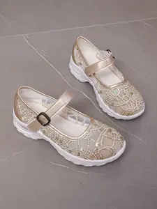 Summer New Mesh Breathable Lace Rhinestone Slip-On Chunky Heel Platform Shoes, Women's Height Increasing Casual Lazy Shoes, Footwear