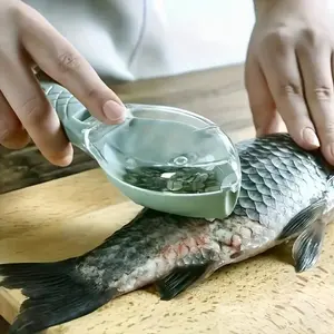 1pc Manual Fish Scale Remover, PP Plastic Fish Scale Scraper, Non-Electric Kitchen Tool, for Cleaning Fish, Fish Scale Remover with Fish Scale Removal Tool