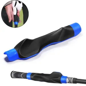 Golf Grip Trainer Ergonomic Molded Design for Correct Hand Position Improve Swing Consistency & Accuracy Durable Non-Slip Golf Club Grip Kit