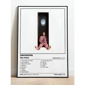 MAC MILLER - Swimming | Music Album Cover Print Poster | A4, A3, A2 & A1