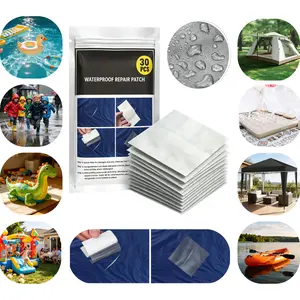 Waterproof Repair Tape Strong Adhesion Leak Proof Outdoor Emergency For Inflatable Swimming Ring Tent Air Mattress Raincoat Canopy 30Pcs