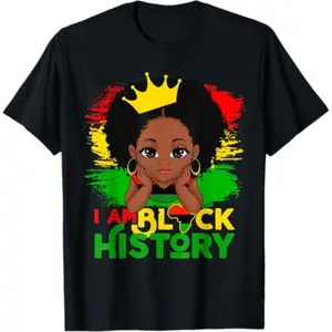 Celebrating Black History and Pride with Melanin Girl Kids T-Shirt