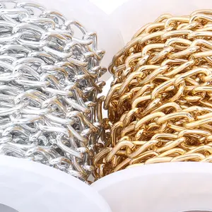 5yards/lot 4.5x8mm O-shape Aluminium Link Chains For Jewelry Making DIY Vintage Pop Necklace Bracelet Accessories