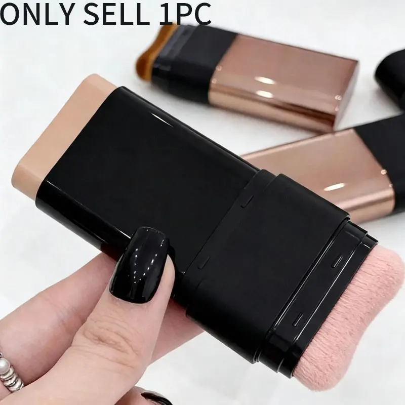 Double-ended Foundation Stick Concealer Perfecting Complexion Stick High Coverage Natural Finish Long-lasting Oil Control Waterproof Sweat-proof Smooth Matte Flawless Makeup for Beginners