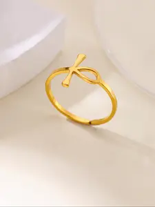 Ancient Egyptian Ankh Ring Symbol of Life and Power, Unique Fashion Statement Jewelry for Spiritual and Cultural Enthusiasts, Elegant Fashion Rings