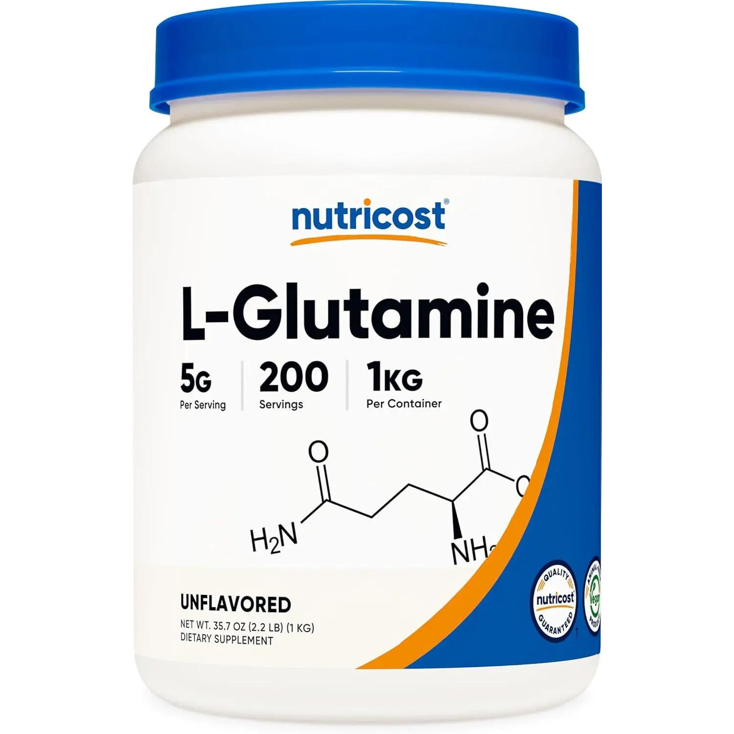 L-Glutamine Powder 1 KG - Unflavored, Non-GMO, Gluten Free