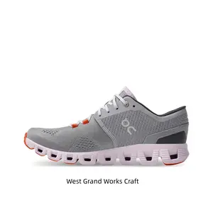 Lightweight All-in-One Cross-Training Shoes, Alloy Gray and Lily Pink Colorway, CloudTec Cushioning Midsole
