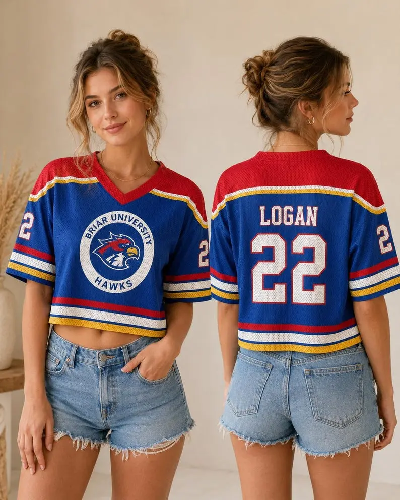 Hockey Romance Inspired Unisex Crop Mesh Jersey | BookTok Reader Gift | Bookish Apparel| off campus Book Fan Gift| limited stock