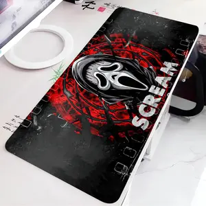 Ghostface Horror Scream Art Mouse Pad Tool Mat HD Printing Computer Gamers Locking Edge Non-slip Mause Pads Keyboard PC Desk Pad