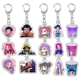 Hunter X Hunter Anime Peripheral Outdoor Student Backpack Gift Friend Acrylic Keychain, Dual-Sided Spray Painted Charm Accessory