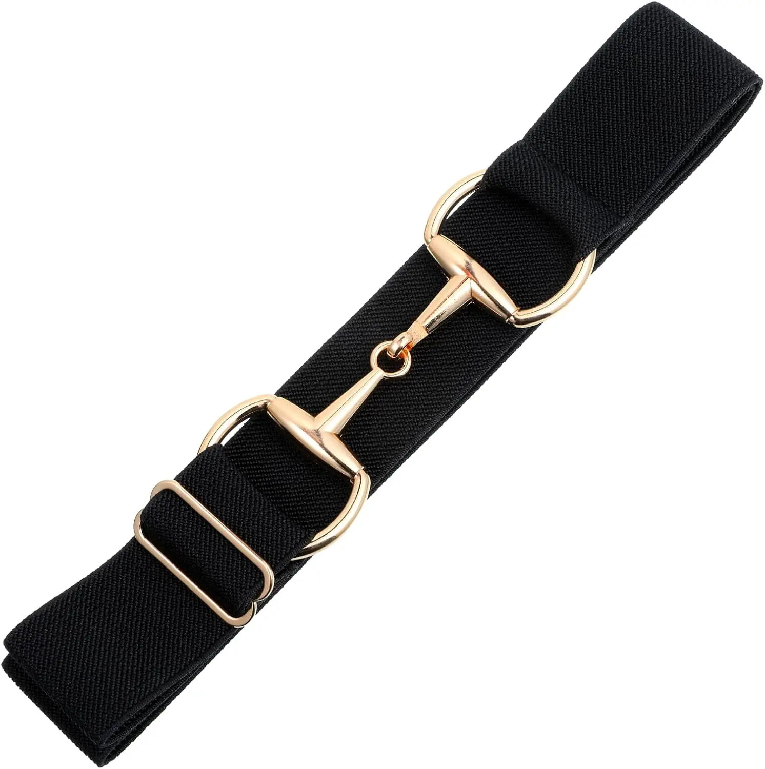 Women's Elastic Wide Horse Bit Equestrian Belt with Buckle - Ideal for Horseback Riding Sports, Gift for Women
