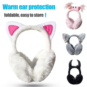 Unisex Warm Ear Headband, Cartoon Design, Comfortable Outdoor Winter Accessory, Protects Ears, Ear Protectors, Perfect for Cold Weather Activities