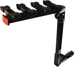 70210 Hitch Mount Bike Rack 4-Bike Rack, Black For Cars Trucks SUV's Minivans, Large