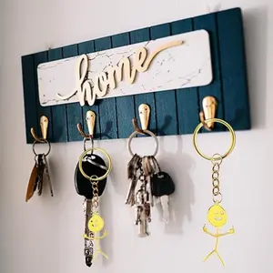 Funny Middle Finger Stickman Keychain Cool Unique Christmas Gift for Him Her Boyfriend Humorous Gadget Accessory