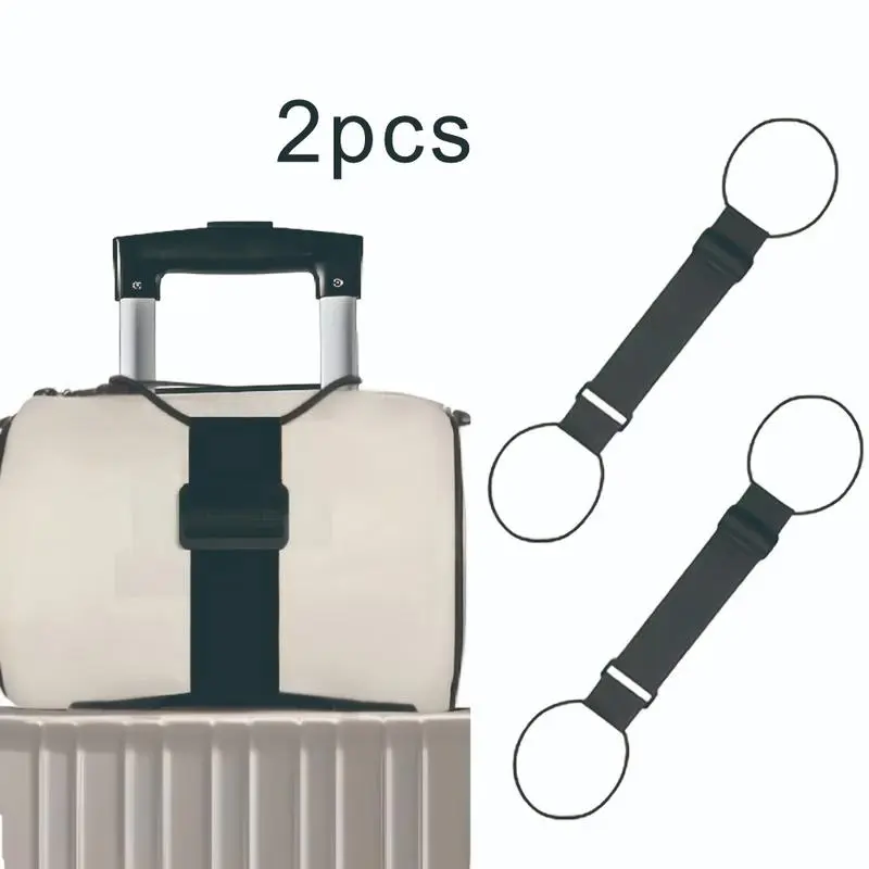 【Summer Sale Deals】Luggage Straps Bag Bungee, Luggage Straps Suitcase Adjustable Belt, Add a Bag to Travel Suitcase Elastic Strap Belt 2Pcs.