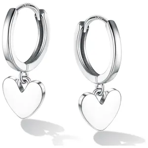 YADOCA Heart Hoop Earrings for Women Girls Gold/Silver Love Heart Huggie Hoop Earrings  Heart Drop Earrings Dangling with Gift Box