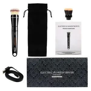Electric Rotating Makeup Brush Set - Professional 360° Spinning Foundation Blending Tool with 5 Replaceable Brush Heads, 2 Speeds & USB Rechargeable - Ideal Beauty Gift for Women ,perfect travel gift