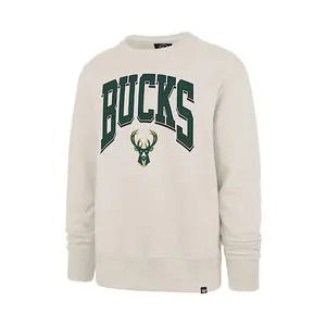 '47 Brand Headline Walk Tall Milwaukee Bucks Crewneck Sweatshirt