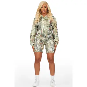 Just Between Us Tree Camo Short Set