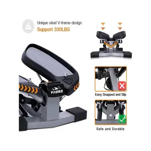 Sports season  FLYBIRD Stair Stepper with Resistance Band for Home More Than 300lbs Weight Capacity Strength training