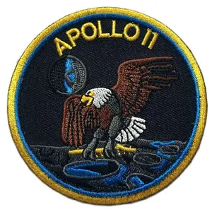 Miltacusa NASA Apollo 11 Mission Landing Patch [Hook Fastener - 3.0 inch- NE8]