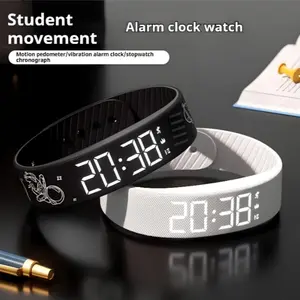 New Multifunctional Simple Fashion Unisex Electronic Watch, Clock, Pedometer, Timer, Night Light, Wearable Sport Watch, Holiday Gift