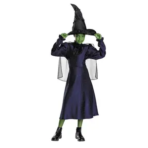 Kids Classic Wicked Elphaba Black & Purple Dress Costume - Extra Small 3T-4T