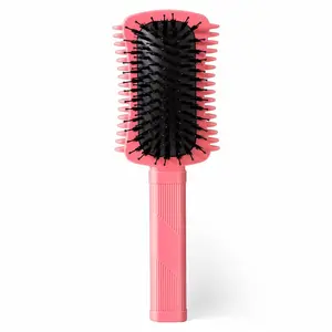 Curly Hair Brush Defining, Volume Brush for Curly Hair, Curl Defining Brush, Shaping and Styling Women's Curls (Rose Red) comb