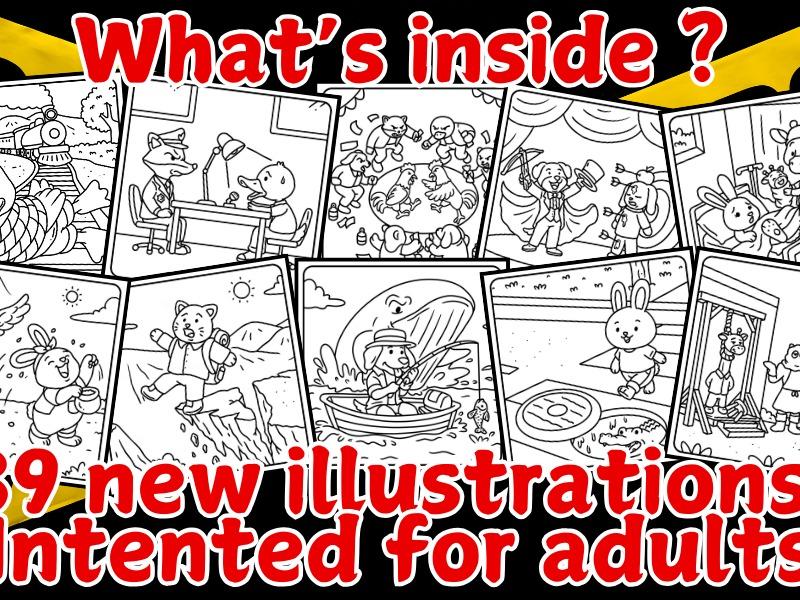 Cozy Crime Scenes Coloring Book – Cute & Comically Dark Hygge-Inspired Crime Scenes!