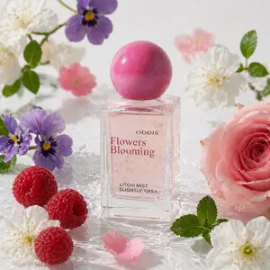 Women’s Fruity Floral Perfume 50ml | Lychee, Rose & Musk Scent Clean Girl Perfume | Fresh Rose & Soft Musk Everyday Scent, ODDIS Flowers Blooming Litchi Mist,Feminine Perfume That Smells Expensive | Fruity Floral Long Lasting
